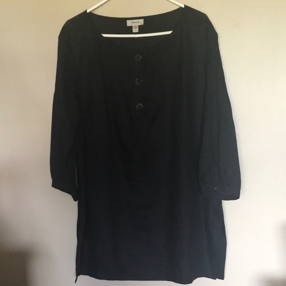 Linen blouse, Large, 3/4 sleeve - Faconnable brand